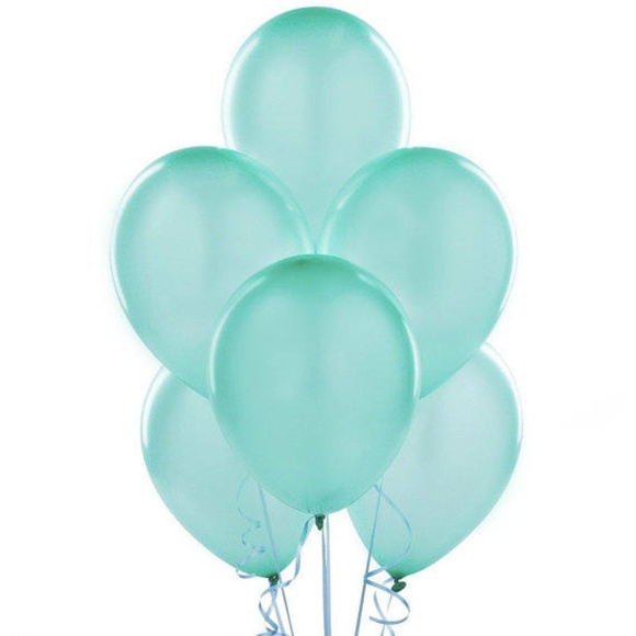Independent Party Supplies 10 Pieces Of Tiffany Blue Latex